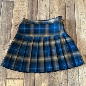Dickies Plaid Blue Skirt